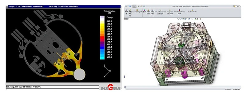 Custom Die Casting Aluminum Alloy Engine Parts with Anodizing